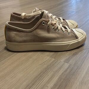 Casual Beige Canvas Sneakers